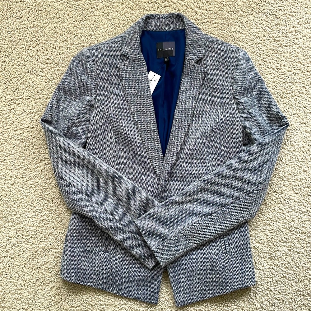 NWT The Limited Blue Blazer (Size: X-Small)